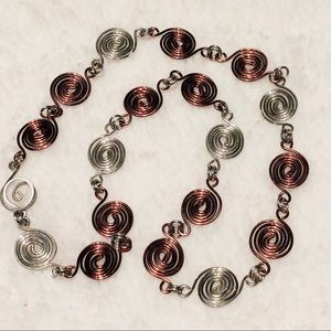 Copper and Silver Necklace